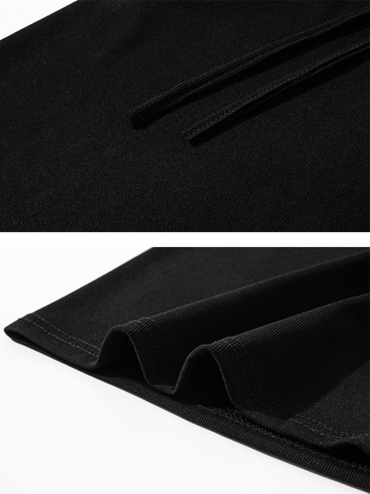 てろんと感 ロング丈 カジュアル ワイドパンツ