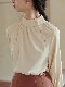 チャイナ風 スタンドカラー きれいめ ブラウス
