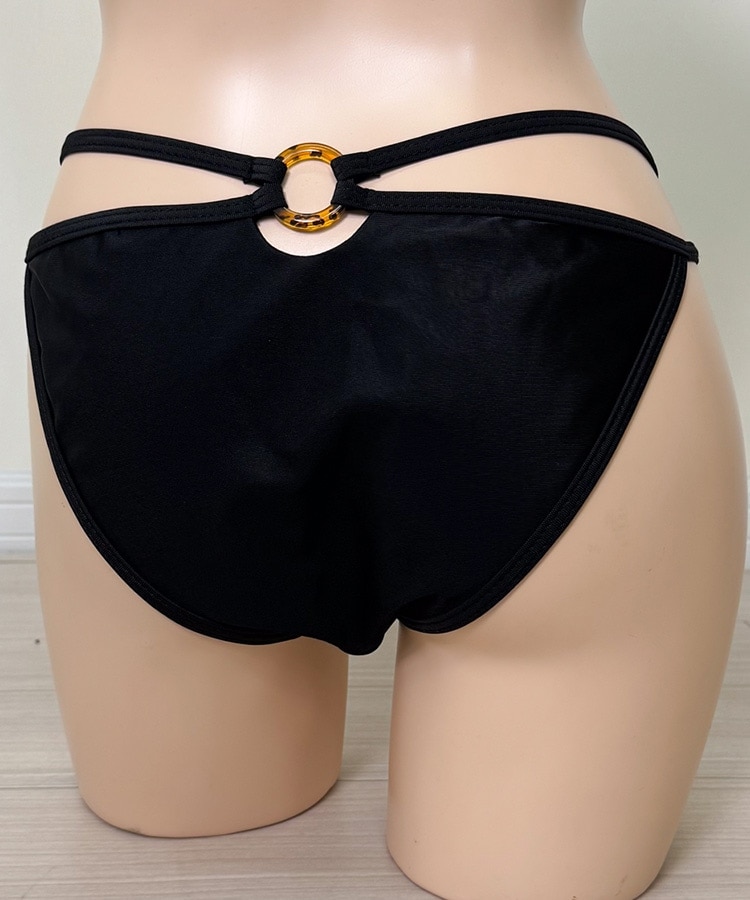 べっこう柄リング サイドカット ビキニ 水着