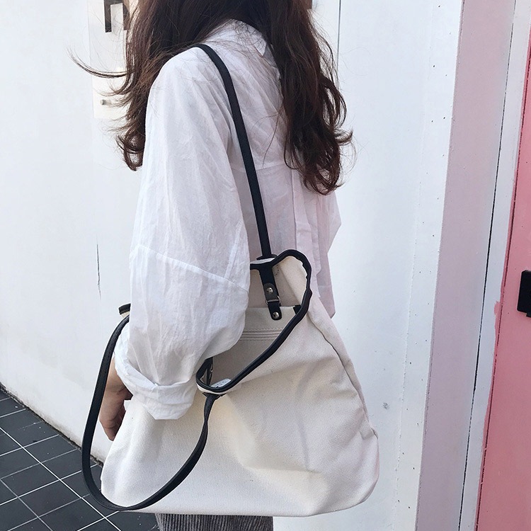 大容量 斜め掛け 帆布 ショルダーバッグ