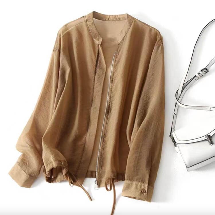 シースルー MA-1 ジャケット アウター