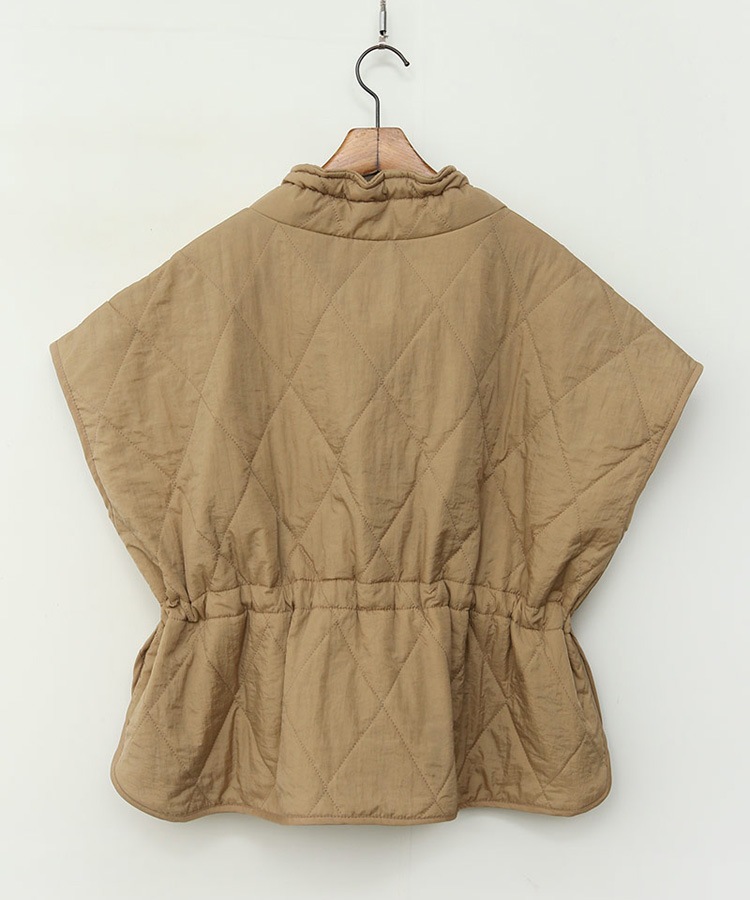 中綿入り キルティング 半袖 ジャケット 韓国ゴルフウェア