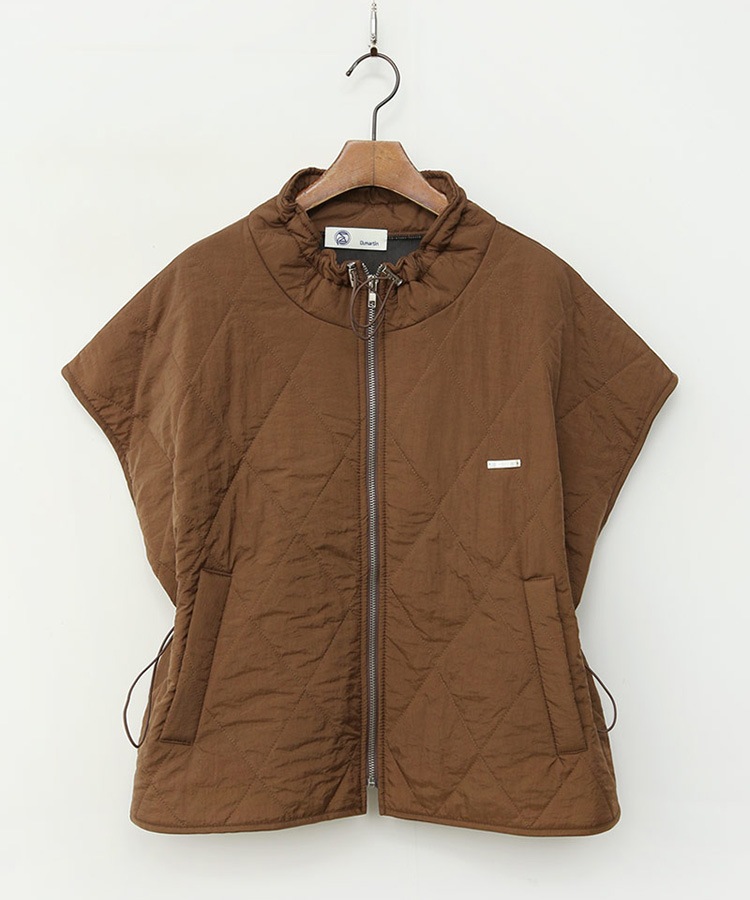 中綿入り キルティング 半袖 ジャケット 韓国ゴルフウェア