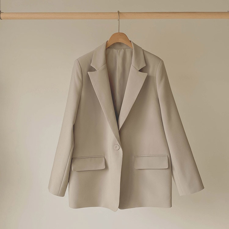 シングルボタン テラードジャケット