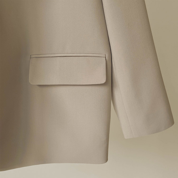 シングルボタン テラードジャケット