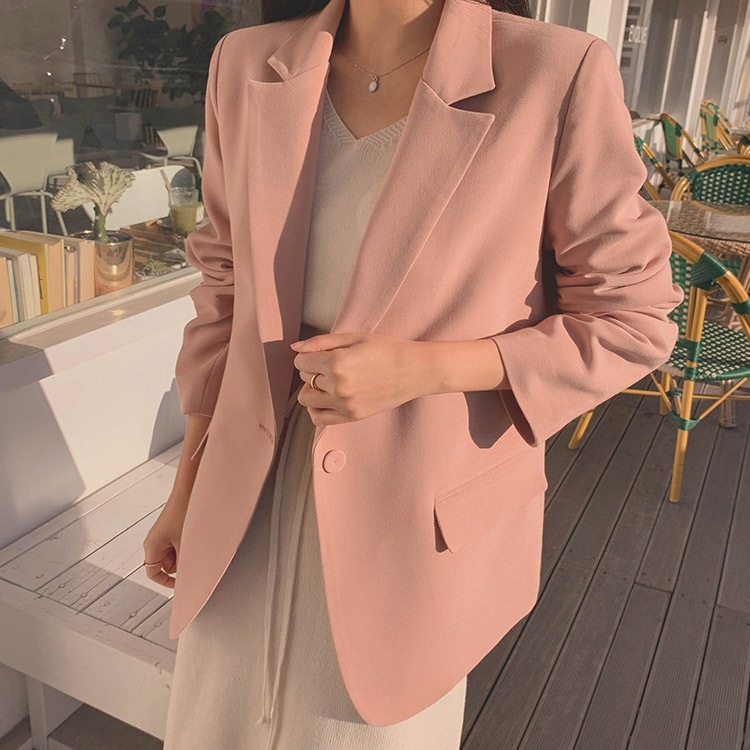 シングルボタン テラードジャケット