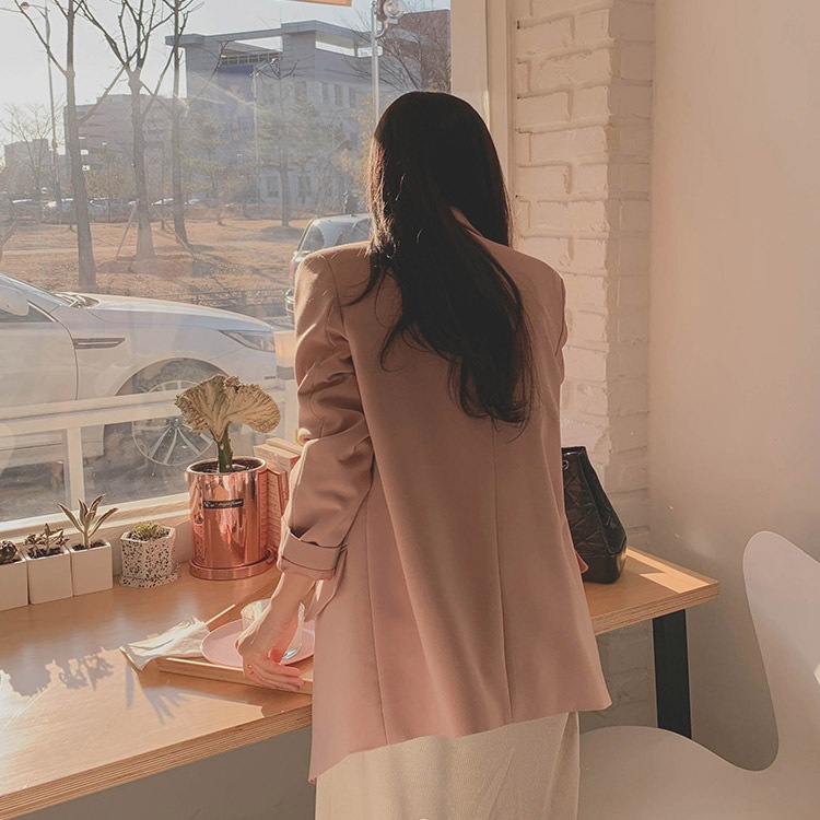 シングルボタン テラードジャケット