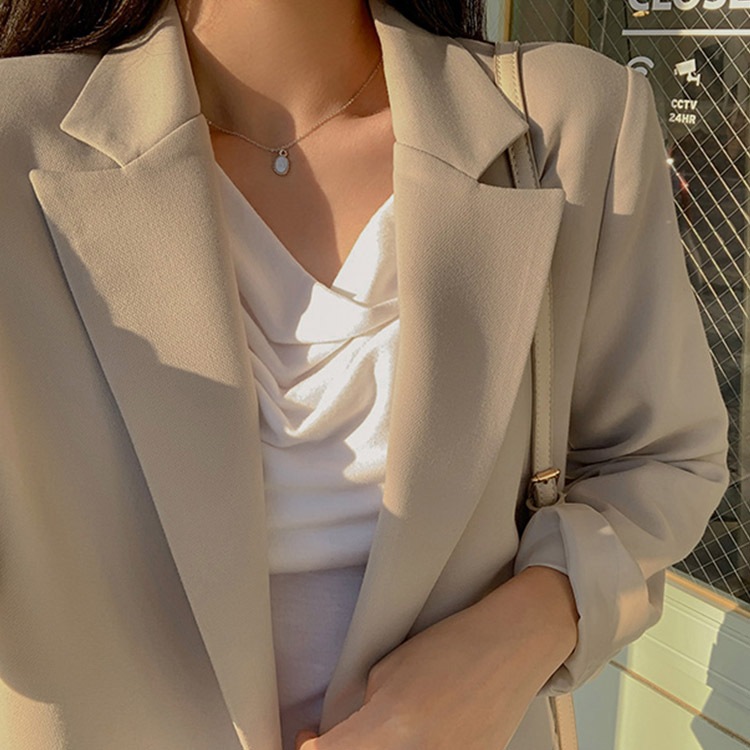 シングルボタン テラードジャケット