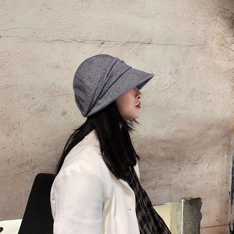 薄手 無地 コットンリネン キャスケット