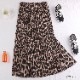 パイソン柄 ひょう柄 ロング丈 プリーツスカート