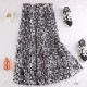 パイソン柄 ひょう柄 ロング丈 プリーツスカート