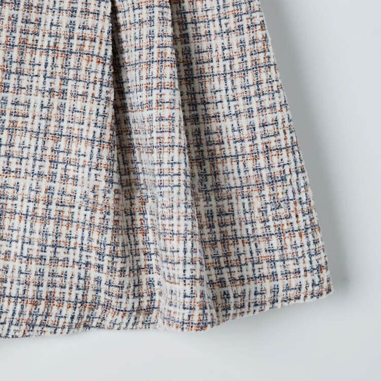 韓国ゴルフウェア ツイードチェック Ａライン スカート