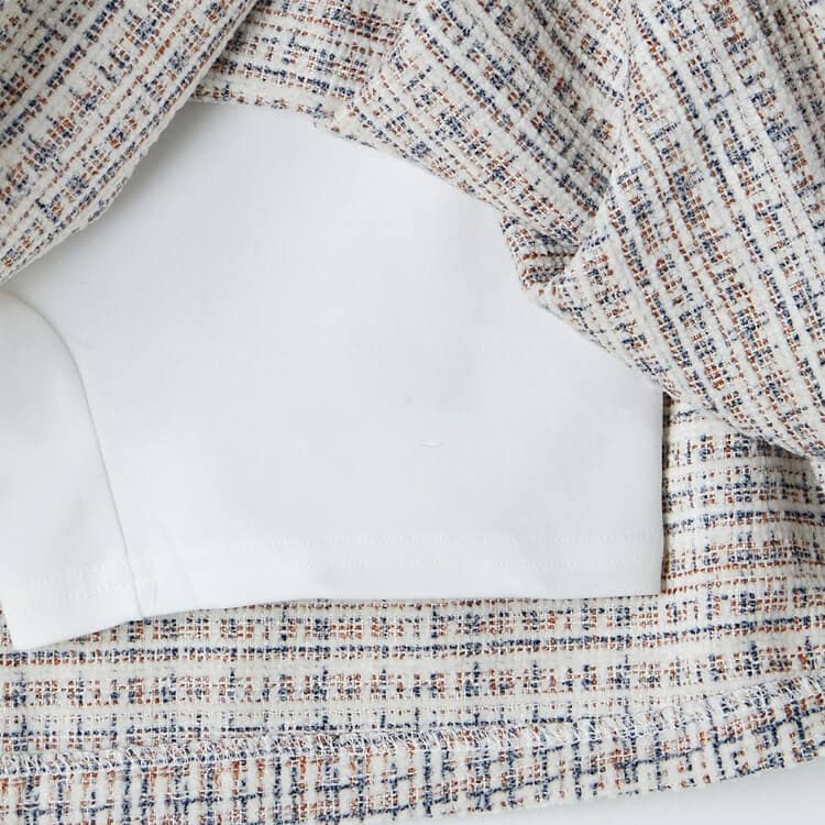 韓国ゴルフウェア ツイードチェック Ａライン スカート