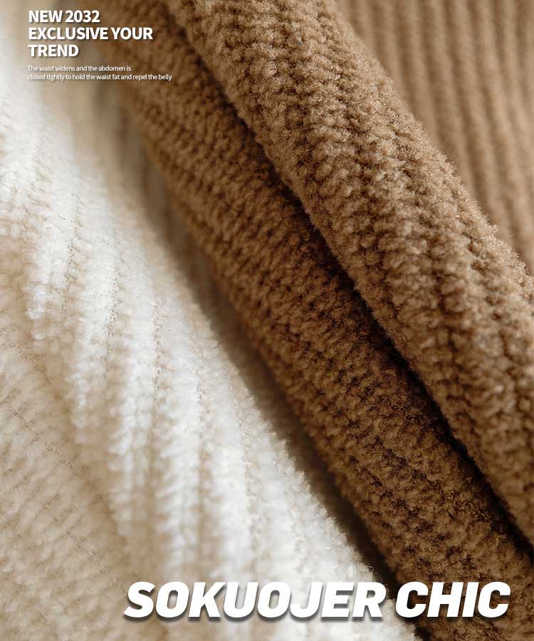 ベルト付き コーデュロイ プリーツ ミニスカート

