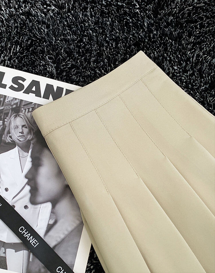 選べる丈感 インナー付き プリーツ ミニスカート 