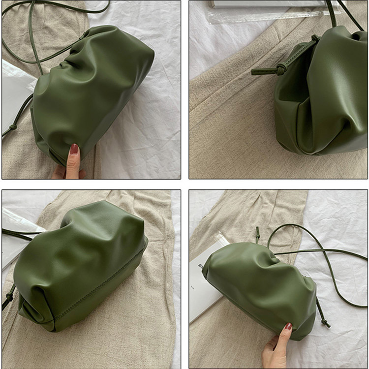 ふわふわギャザー ポーチ ショルダーバッグ