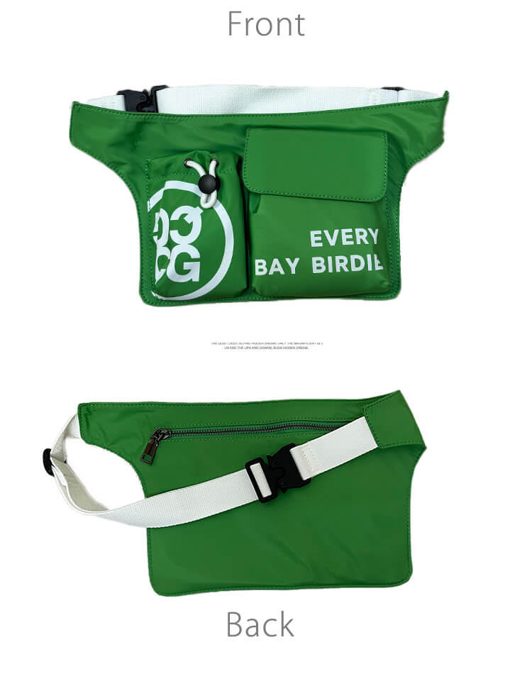 ゴルフ ウエストポーチ 大容量 薄型 韓国