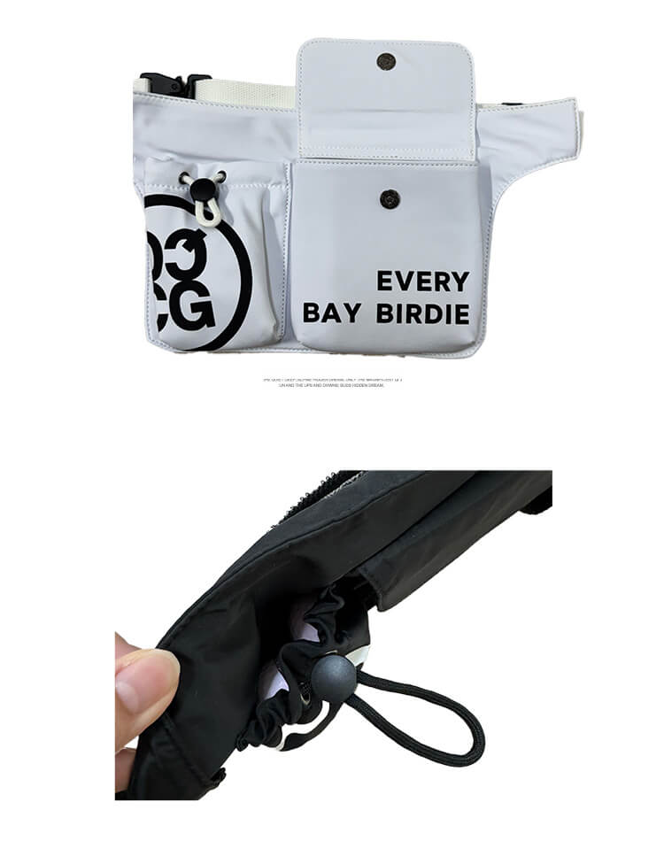 ゴルフ ウエストポーチ 大容量 薄型 韓国