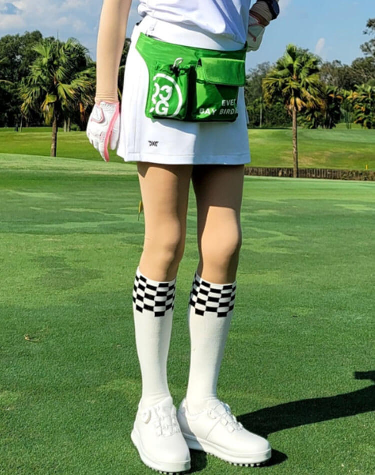 ゴルフ ウエストポーチ 大容量 薄型 韓国