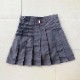 韓国ゴルフウェア アシンメトリー ミニ丈 プリーツスカート
