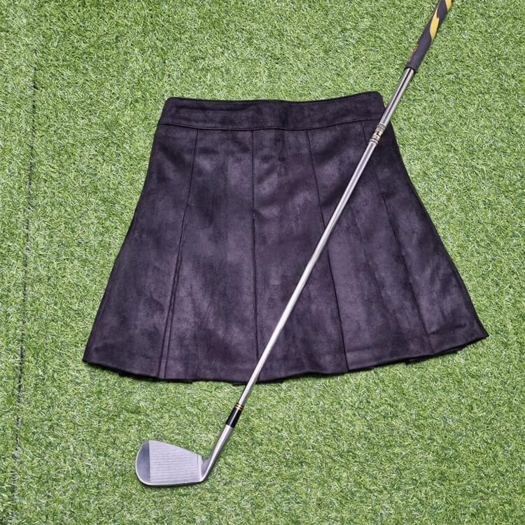 韓国ゴルフウェア 幅広プリーツ ミニスカート