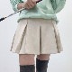 韓国ゴルフウェア 幅広プリーツ ミニスカート