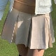 韓国ゴルフウェア 幅広プリーツ ミニスカート