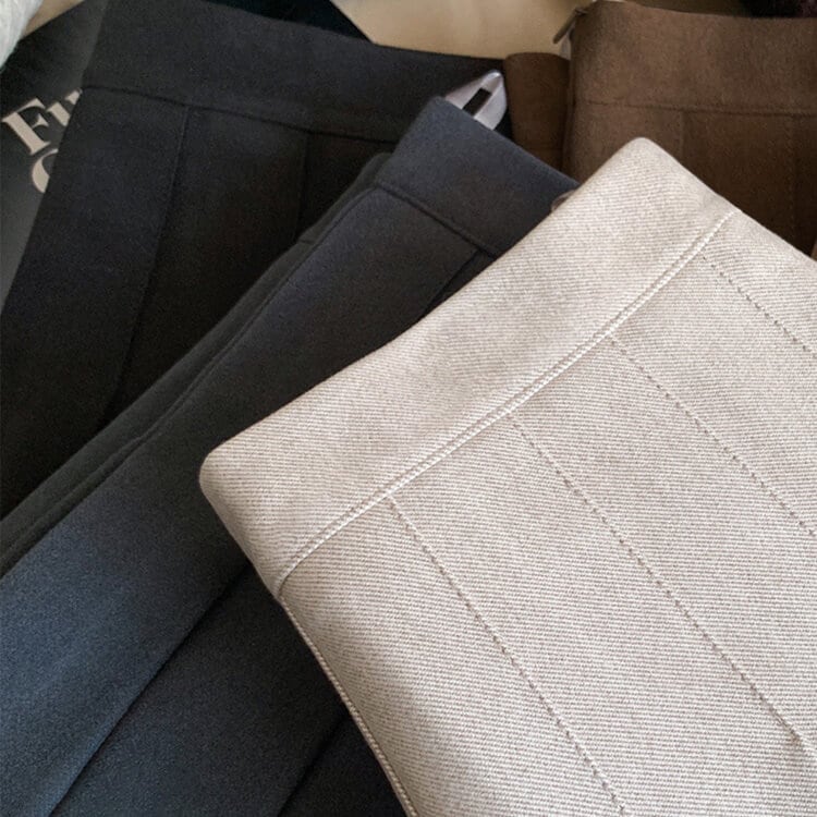 ゴルフウエア ショート丈 Aライン ツイード