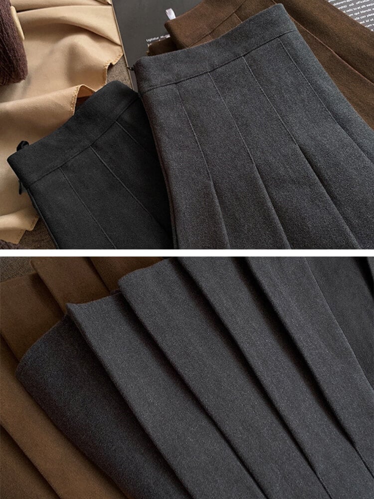 ゴルフウエア ショート丈 Aライン ツイード