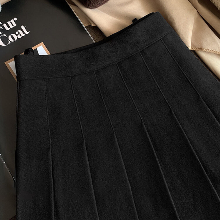 ゴルフウエア ショート丈 Aライン ツイード