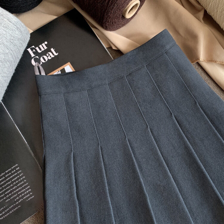 ゴルフウエア ショート丈 Aライン ツイード