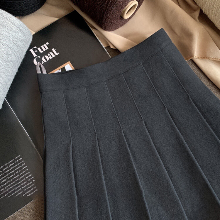 ゴルフウエア ショート丈 Aライン ツイード