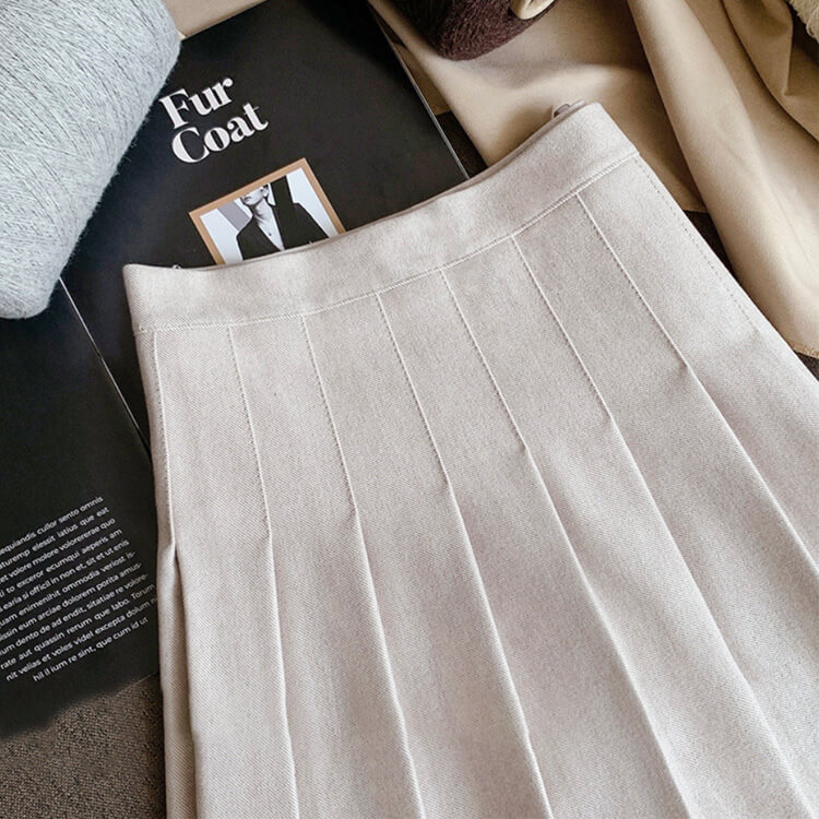 ゴルフウエア ショート丈 Aライン ツイード