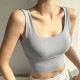 バッククロスデザイン カップ付 ヨガウェア トップス