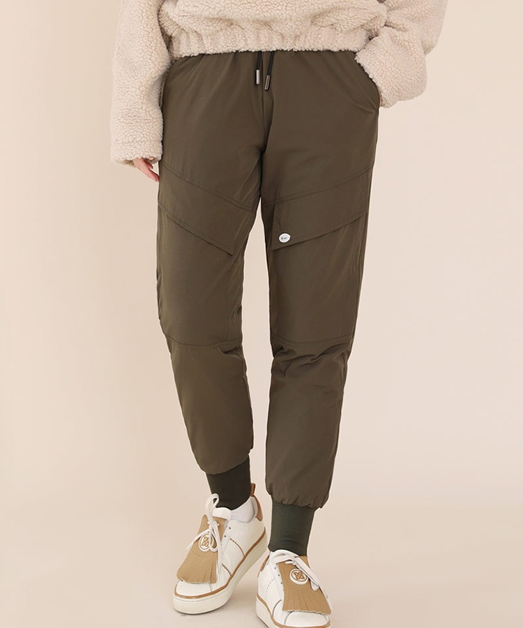 ダックダウン あったか ジョガーパンツ 韓国ゴルフウェア