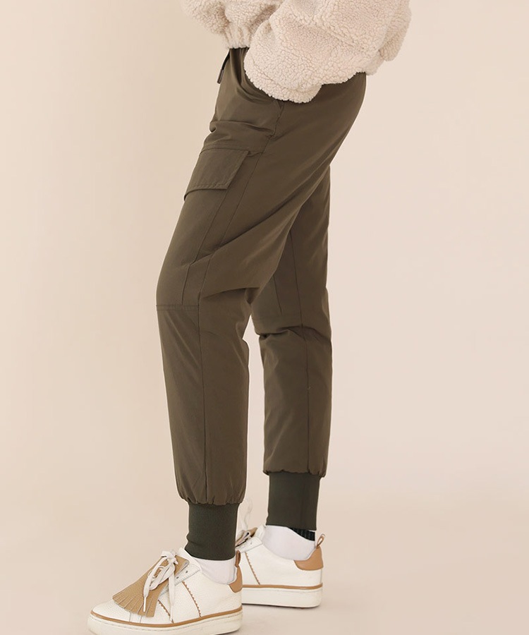 ダックダウン あったか ジョガーパンツ 韓国ゴルフウェア