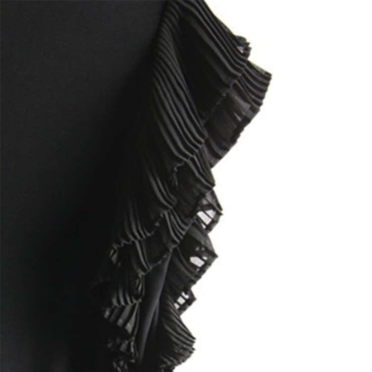 ティアード プリーツ フレンチスリーブ 半袖 Tシャツ