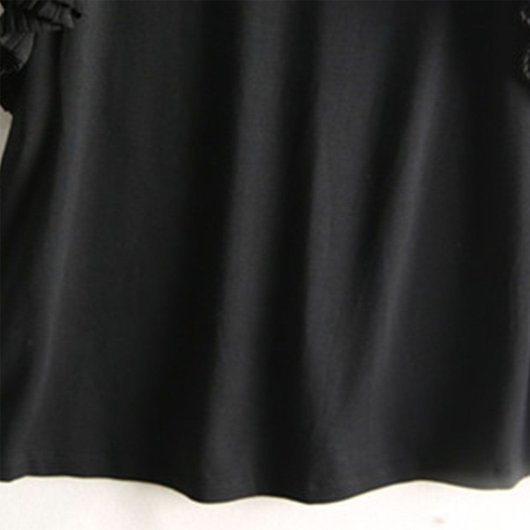 ティアード プリーツ フレンチスリーブ 半袖 Tシャツ