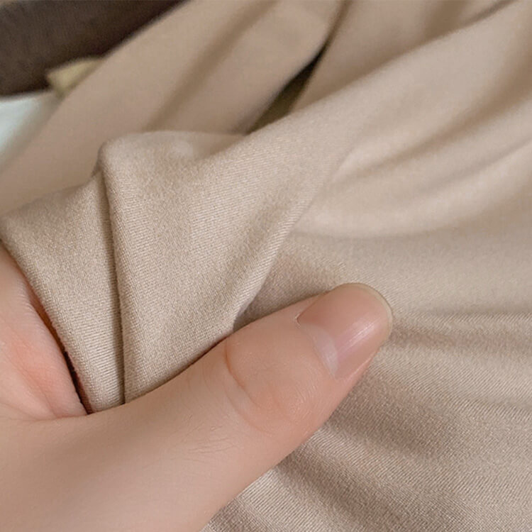 ふんわり モックネック ベーシック 長袖 Tシャツ