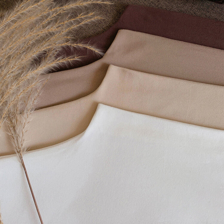 ふんわり モックネック ベーシック 長袖 Tシャツ