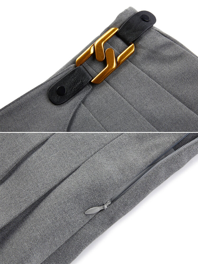 韓国ゴルフウェア ラップスカート風 ミニ丈 プリーツスカート