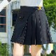 韓国ゴルフウェア ラップスカート風 ミニ丈 プリーツスカート