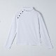 韓国ゴルフウェア バイカラーボタン 長袖 Ｔシャツ