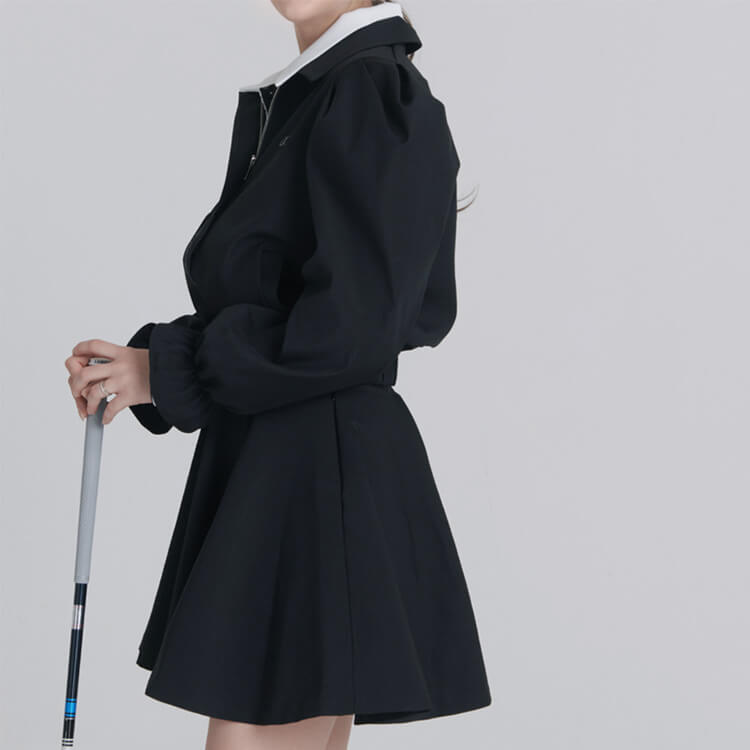 レタリングリボン パフスリーブ ジャケット ジャンパー