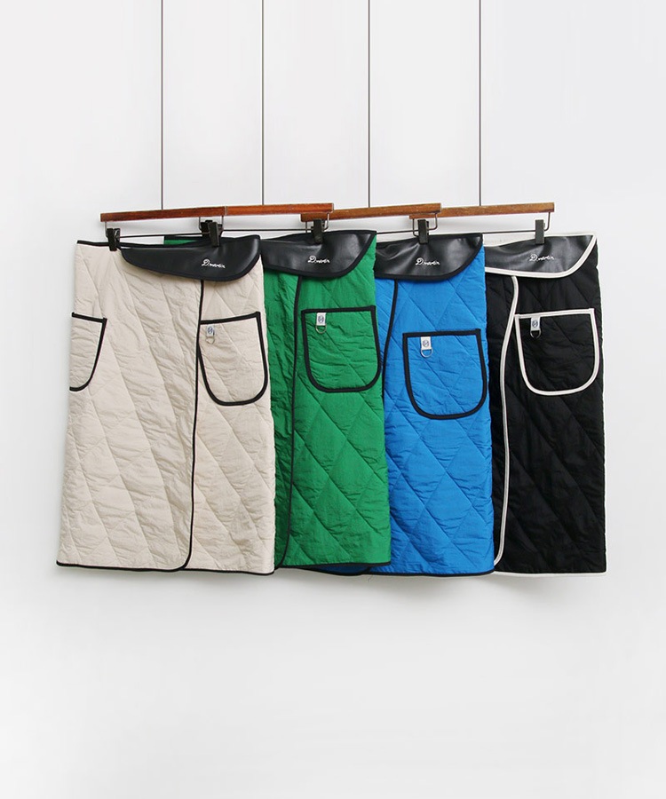 裏起毛 キルティング ラップ スカート 韓国ゴルフウェア