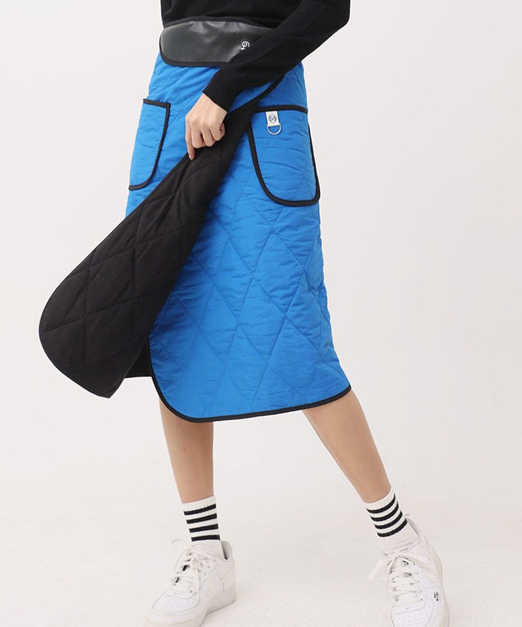 裏起毛 キルティング ラップ スカート 韓国ゴルフウェア