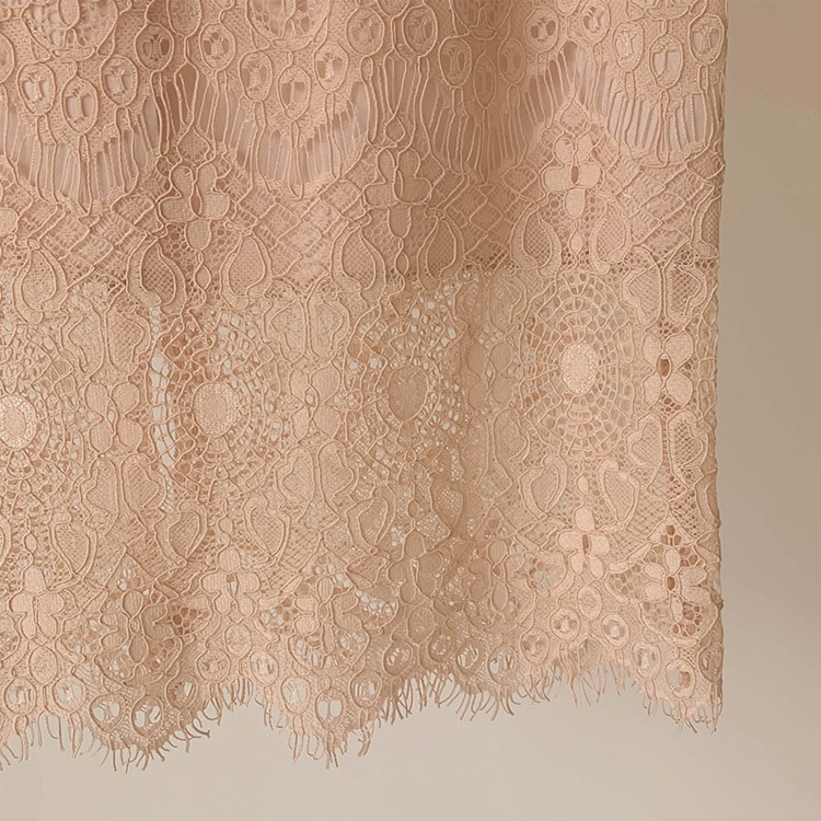 フェミニン 膝丈 レース スカート