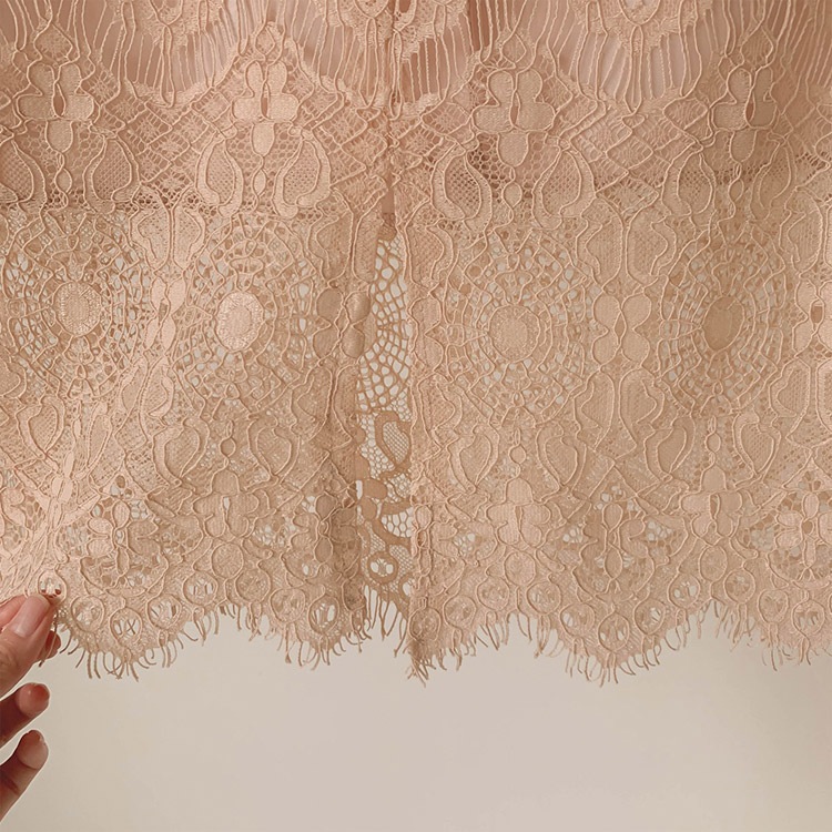 フェミニン 膝丈 レース スカート