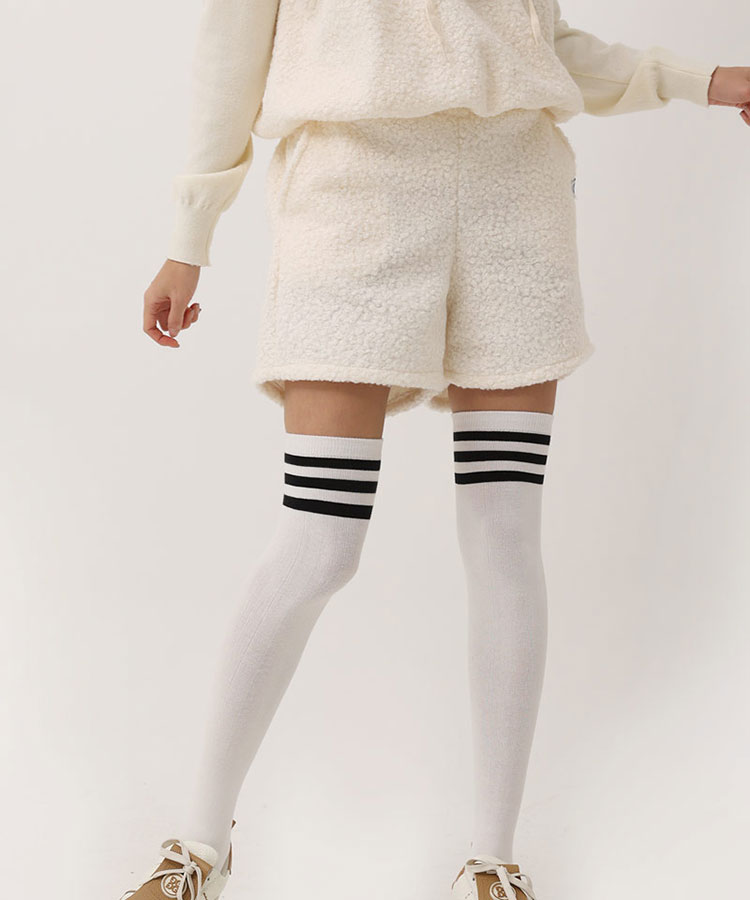 シンプルでかわいい ボア ショートパンツ 韓国ゴルフウェア