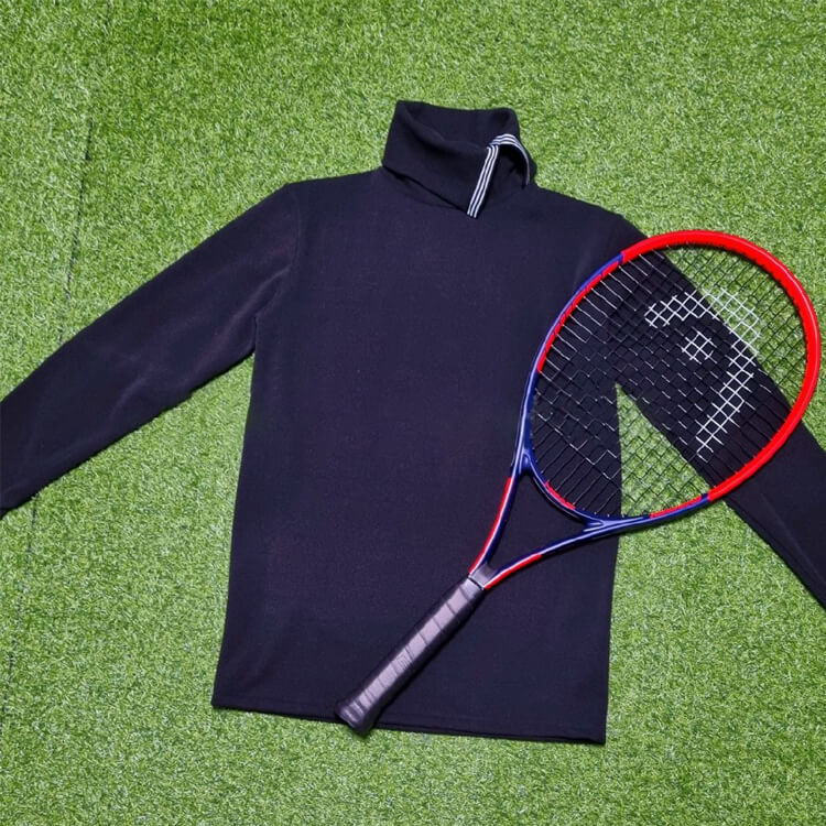 韓国ゴルフウェア アンバルカラーネック 長袖 Ｔシャツ